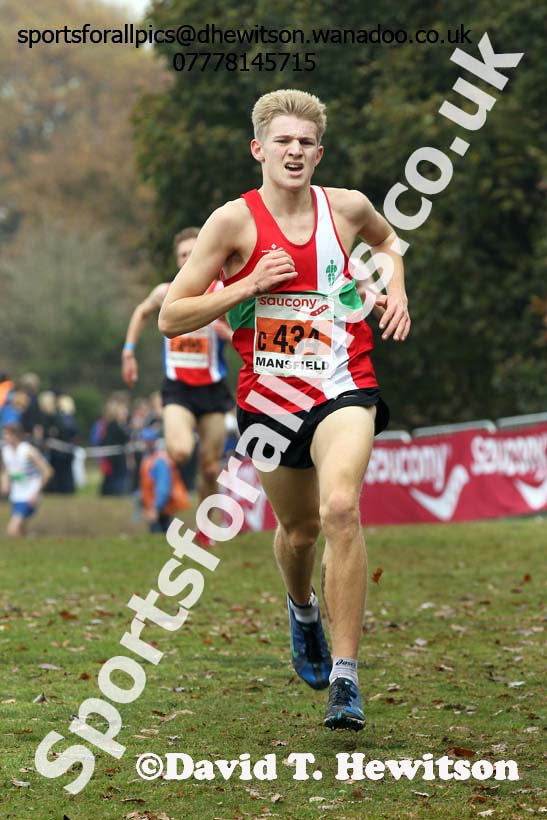 Men under-17s, National Cross Country Relays, Berry Park, Mansfield. Photo: David T. Hewitson/Sports for All Pics